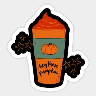 pumkin coffee Sticker